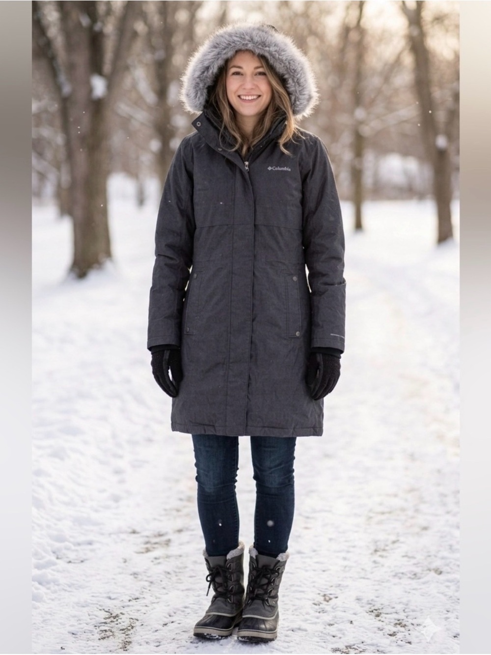 Columbia Women's Apres Arson™ II Down Parka Coat Omni-Heat Waterproof